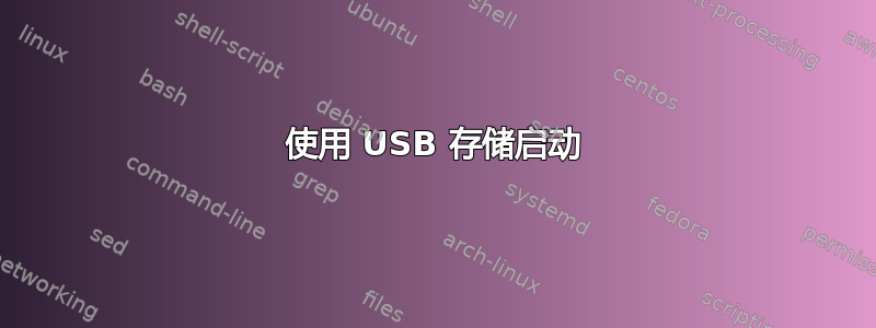 使用 USB 存储启动