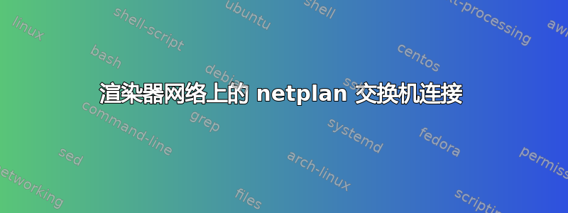 渲染器网络上的 netplan 交换机连接