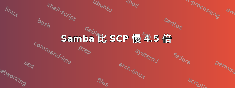 Samba 比 SCP 慢 4.5 倍