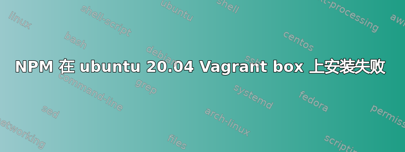 NPM 在 ubuntu 20.04 Vagrant box 上安装失败