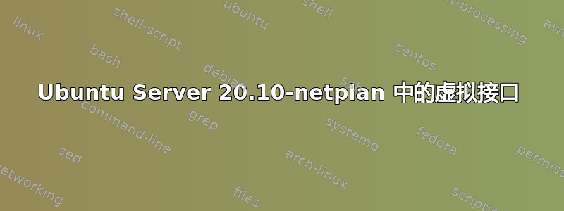 Ubuntu Server 20.10-netplan 中的虚拟接口