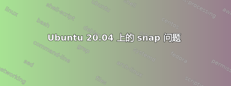 Ubuntu 20.04 上的 snap 问题