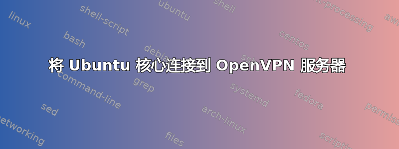 将 Ubuntu 核心连接到 OpenVPN 服务器