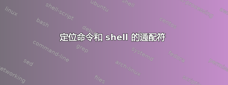 定位命令和 shell 的通配符