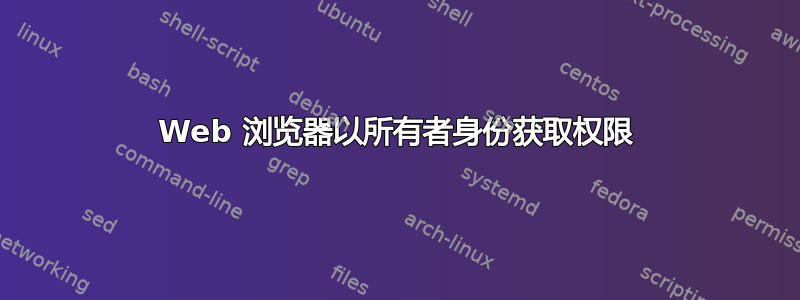 Web 浏览器以所有者身份获取权限