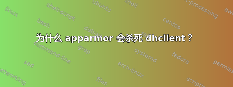 为什么 apparmor 会杀死 dhclient？