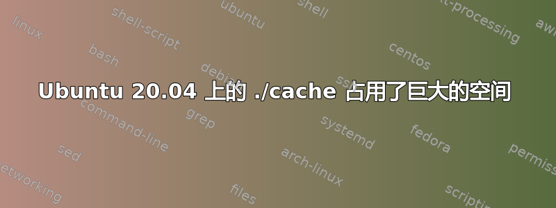 Ubuntu 20.04 上的 ./cache 占用了巨大的空间