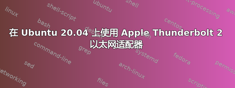 在 Ubuntu 20.04 上使用 Apple Thunderbolt 2 以太网适配器