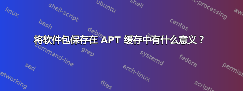 将软件包保存在 APT 缓存中有什么意义？