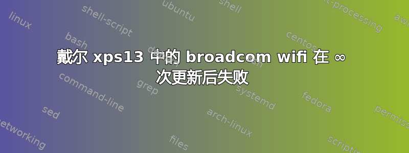 戴尔 xps13 中的 broadcom wifi 在 ∞ 次更新后失败