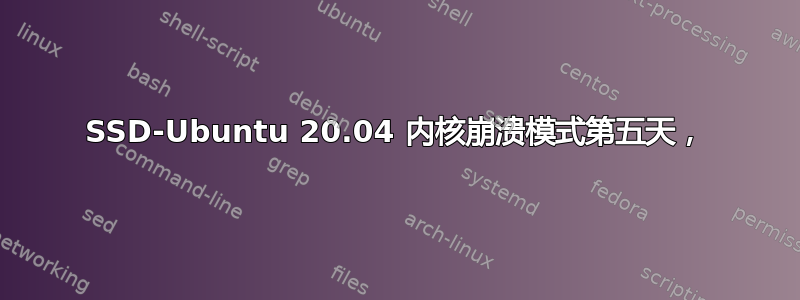 SSD-Ubuntu 20.04 内核崩溃模式第五天，