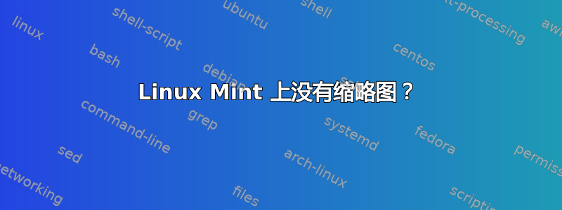 Linux Mint 上没有缩略图？