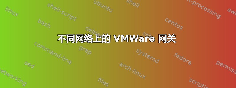 不同网络上的 VMWare 网关