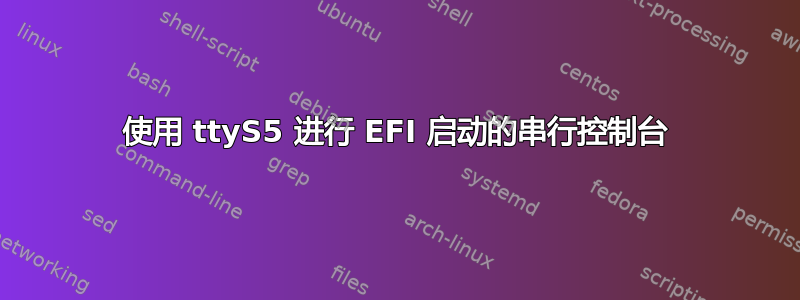 使用 ttyS5 进行 EFI 启动的串行控制台