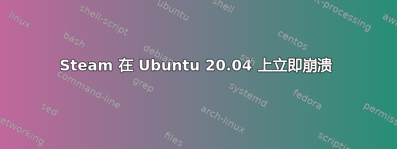 Steam 在 Ubuntu 20.04 上立即崩溃