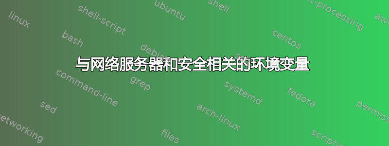 与网络服务器和安全相关的环境变量