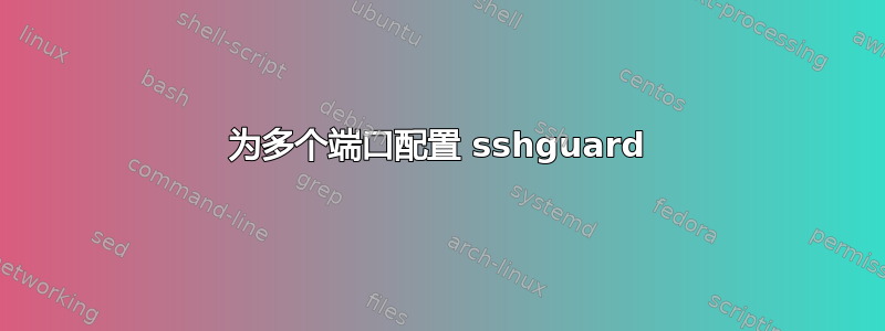 为多个端口配置 sshguard