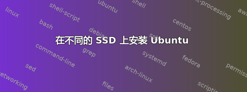 在不同的 SSD 上安装 Ubuntu