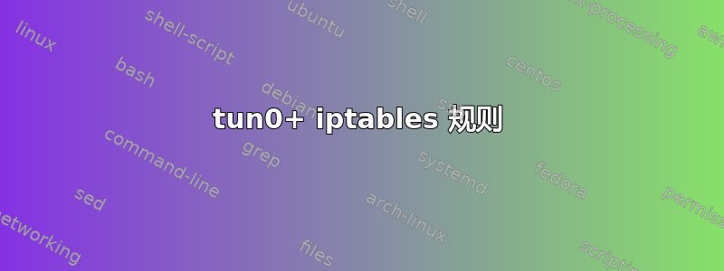 tun0+ iptables 规则