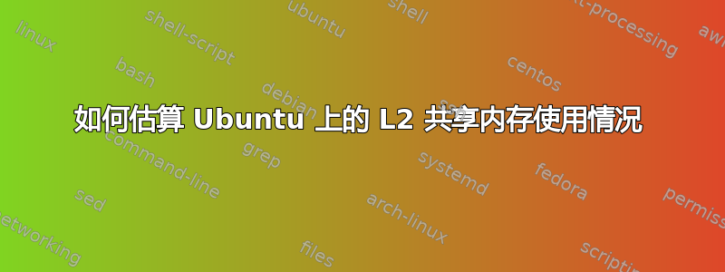 如何估算 Ubuntu 上的 L2 共享内存使用情况