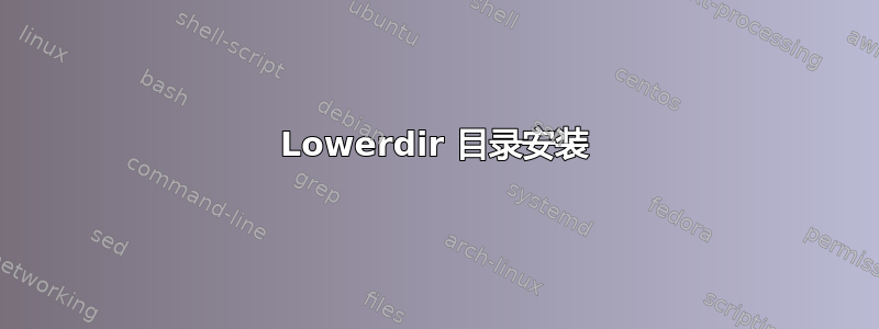 Lowerdir 目录安装