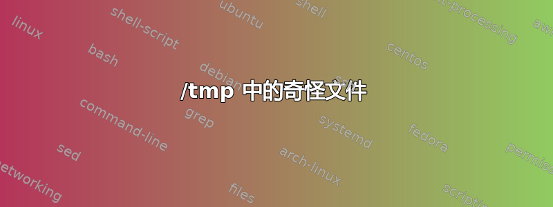 /tmp 中的奇怪文件