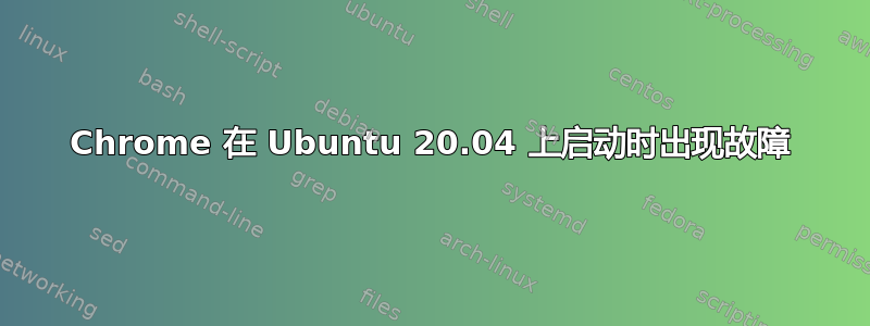 Chrome 在 Ubuntu 20.04 上启动时出现故障