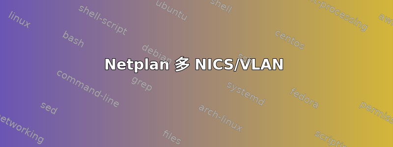 Netplan 多 NICS/VLAN