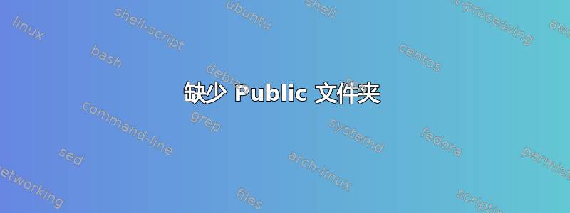 缺少 Public 文件夹