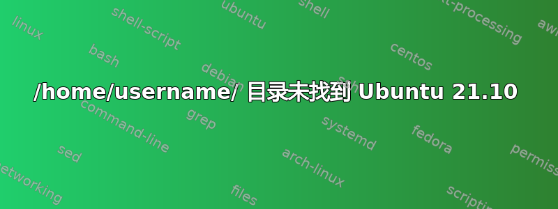 /home/username/ 目录未找到 Ubuntu 21.10