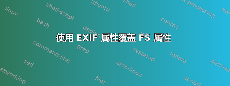 使用 EXIF 属性覆盖 FS 属性