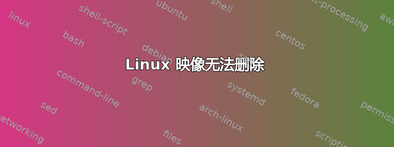 Linux 映像无法删除