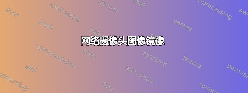 网络摄像头图像镜像