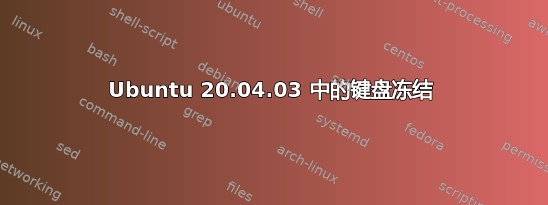 Ubuntu 20.04.03 中的键盘冻结