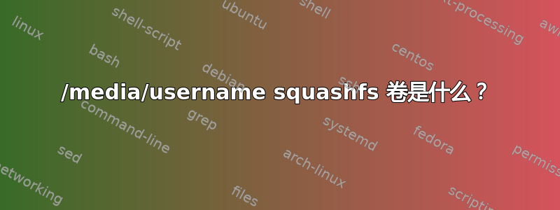 /media/username squashfs 卷是什么？