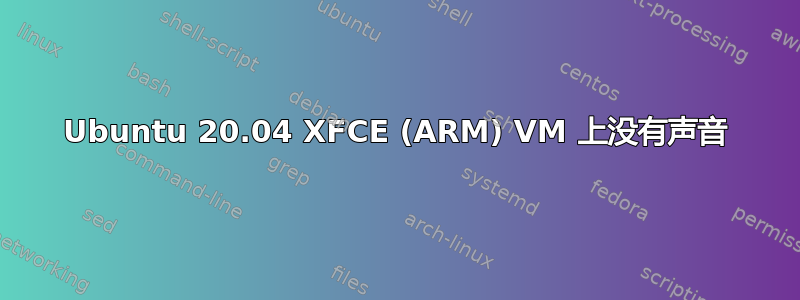 Ubuntu 20.04 XFCE (ARM) VM 上没有声音