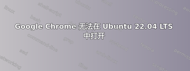 Google Chrome 无法在 Ubuntu 22.04 LTS 中打开