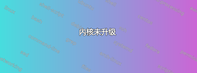 内核未升级