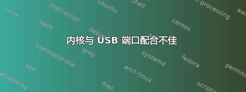 内核与 USB 端口配合不佳