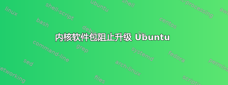 内核软件包阻止升级 Ubuntu