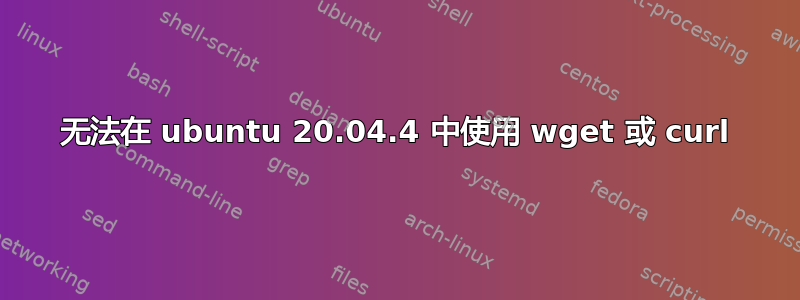 无法在 ubuntu 20.04.4 中使用 wget 或 curl