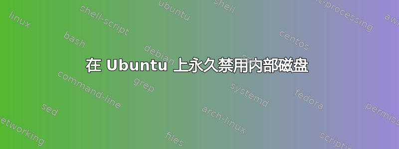 在 Ubuntu 上永久禁用内部磁盘