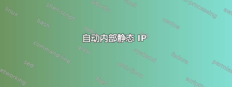 自动内部静态 IP