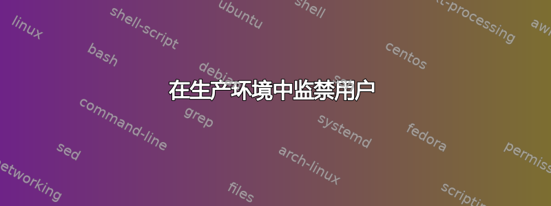 在生产环境中监禁用户