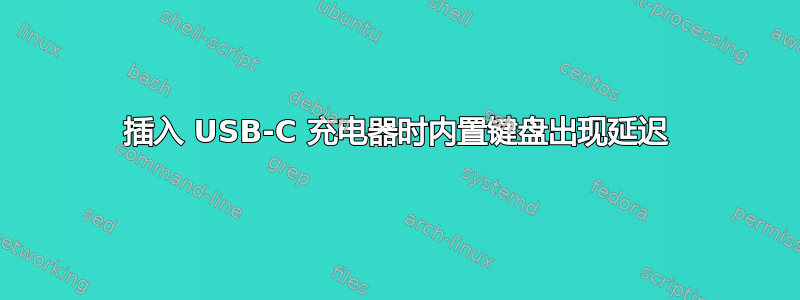 插入 USB-C 充电器时内置键盘出现延迟