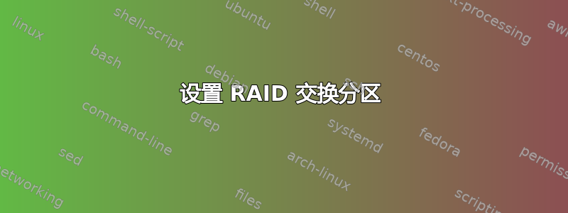 设置 RAID 交换分区