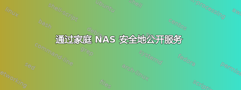 通过家庭 NAS 安全地公开服务