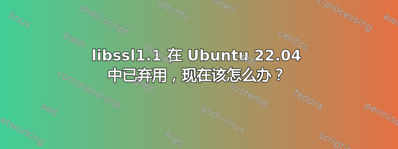 libssl1.1 在 Ubuntu 22.04 中已弃用，现在该怎么办？