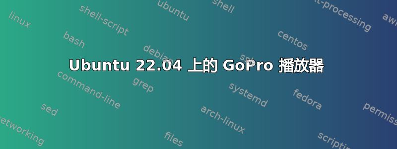 Ubuntu 22.04 上的 GoPro 播放器