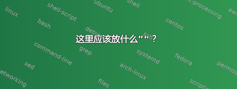 这里应该放什么”“？